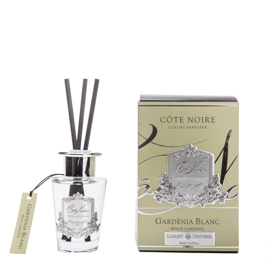 Cote Noire Diffuser Set - White Gardenia - Silver