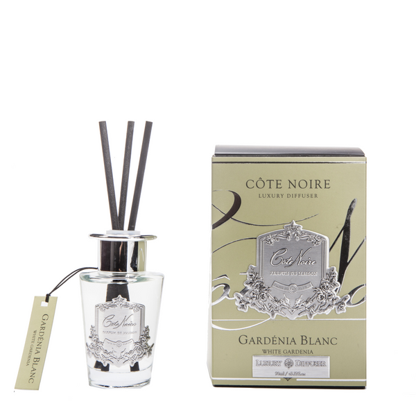 Cote Noire 90ml Diffuser Set - Gardenia - Silver - GMSS15028