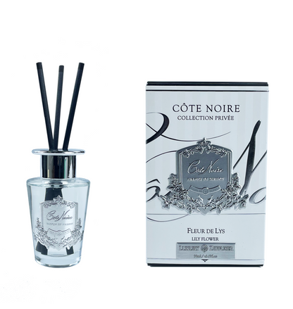 Cote Noire Diffuser Set - Lily Flower - Silver