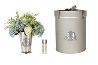 *SAMPLE* GSS16 | NEW Grand Summer Posy in Blue - Silver Vase