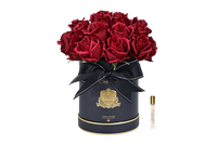 *NEW* HAT BOX ROSE BOUQUET - Carmine Red