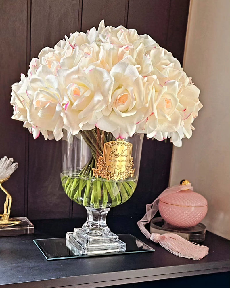 *NEW* LUXURY VERSAILLES ROSE BOUQUET - BLUSH - GOLD BADGE - VRB02