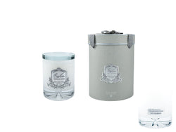 NEW - Crystal Glass Lid Triple Wick Grand Candle 2.5kg