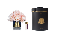 LTWB15 | Luxury Grand Bouquet Dark Glass - Gold Badge - Champgne Pink - Black Box