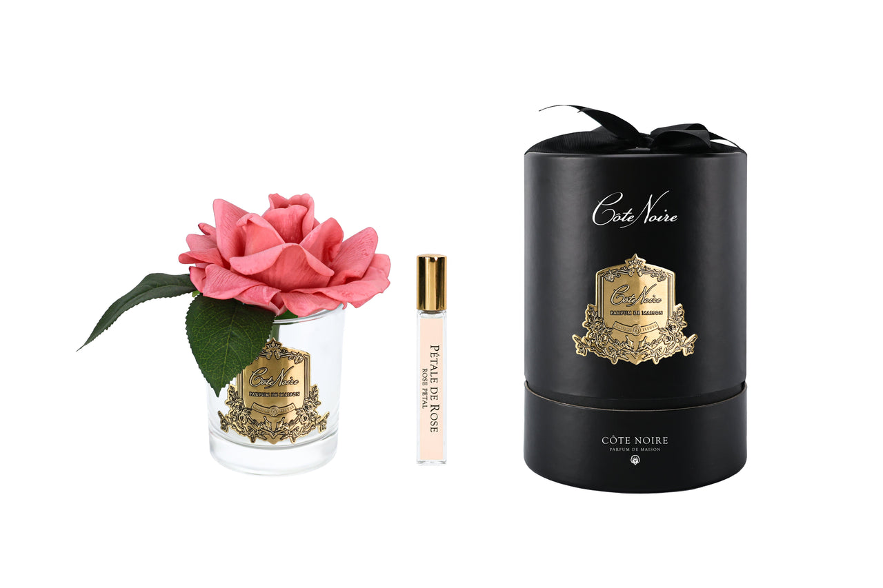 RMR05 | *NEW* French Rose Peach & Clear Glass