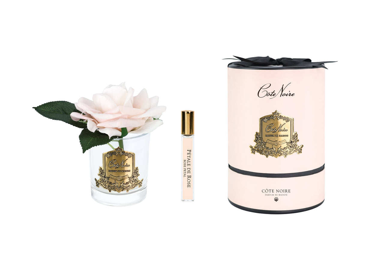 RMR15 | *NEW* French Rose Champagne Pink & Clear Glass