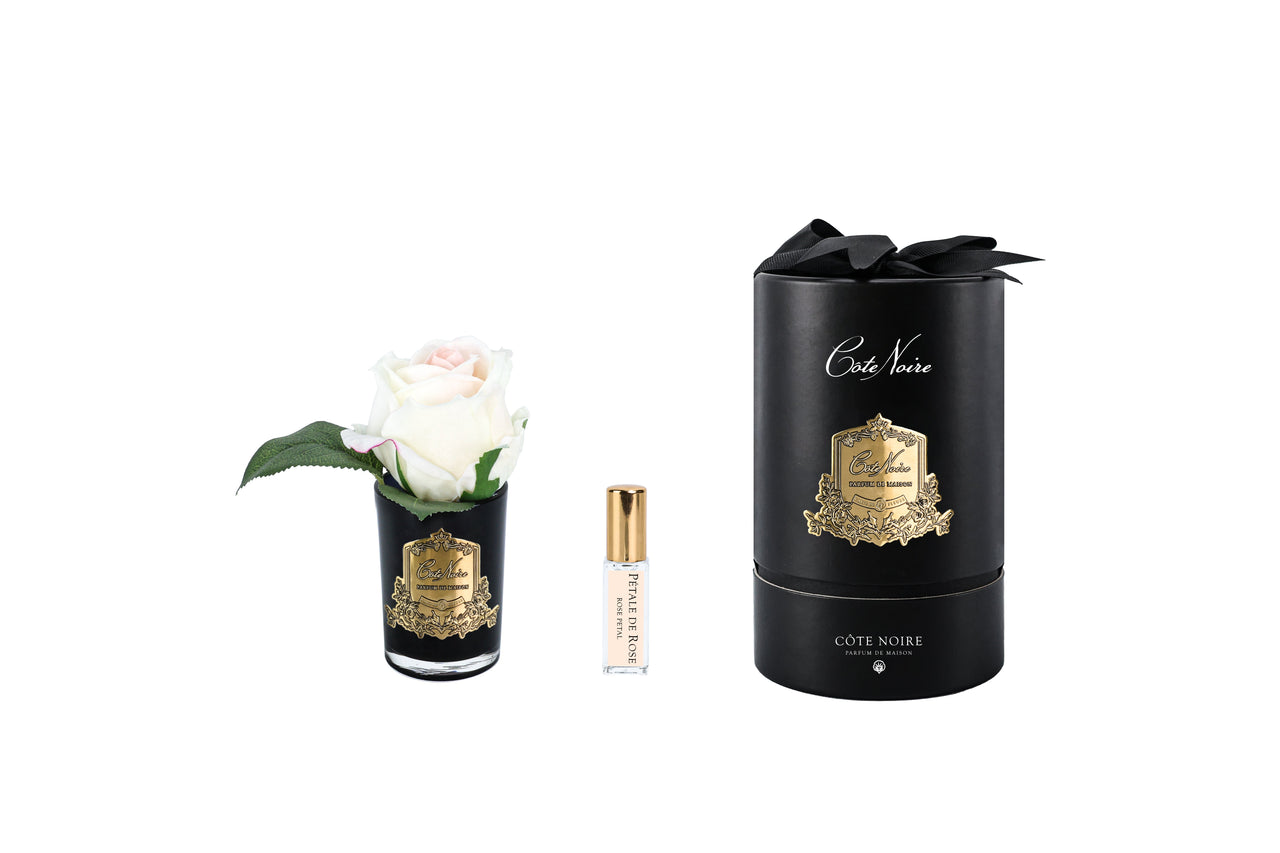 RMRB42 |*NEW*  Rose bud Blush & Black Glass