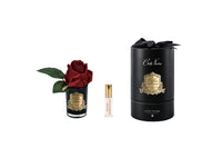 RMRB44 | *NEW* Rose bud Red & Black Glass