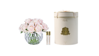 COTE NOIRE - LUXURY ROUND 13 ROSE BUDS BOUQUET CHAMPAGNE PINK - RRB15