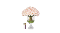 LUXURY VERSAILLES ROSE BOUQUET -  CHAMPAGNE PINK ROSES - GOLD BADGE - VRB15
