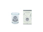 White Vessel Candle - Jasmine Flower Tea - Silver Badge