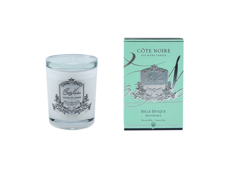 White Vessel Candle - Belle Epoque - Silver Badge