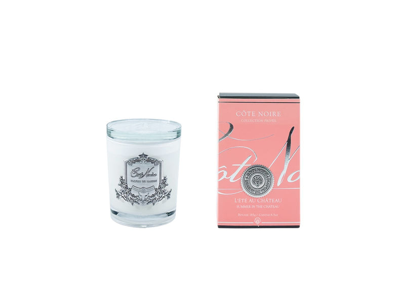 White Vessel Candle - Summer in the Chateau - Silver Badge