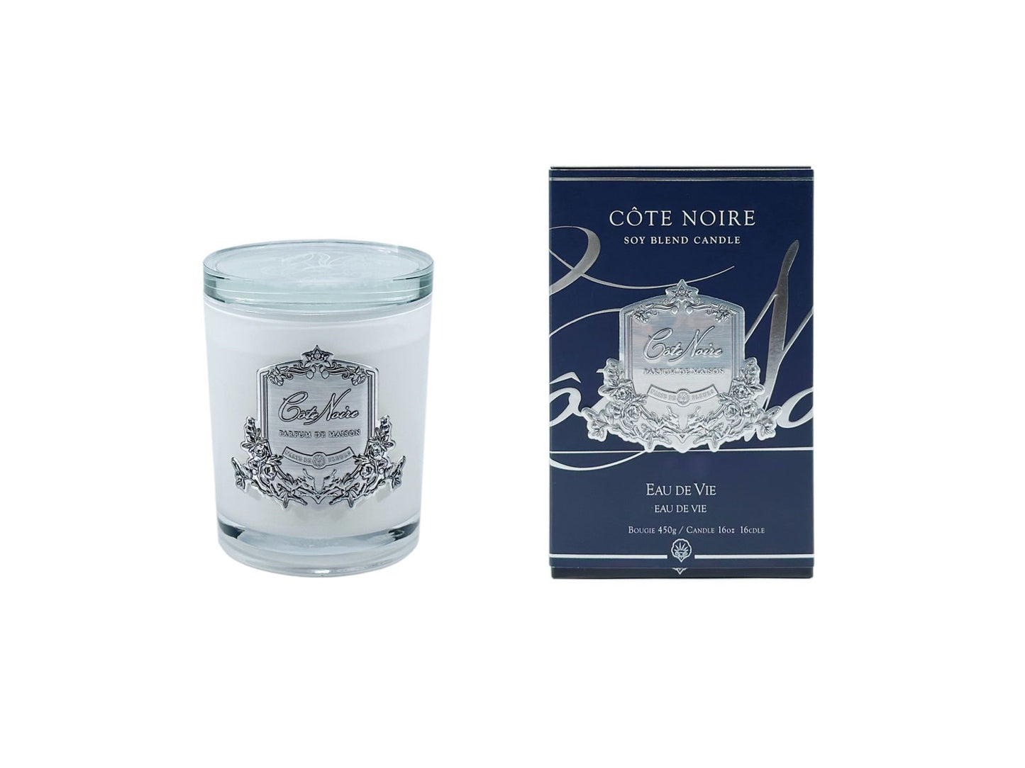 White Vessel Candle - Eau de Vie - Silver Badge