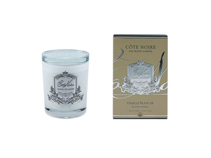 White Vessel Candle - Blonde Vanilla  - Silver Badge