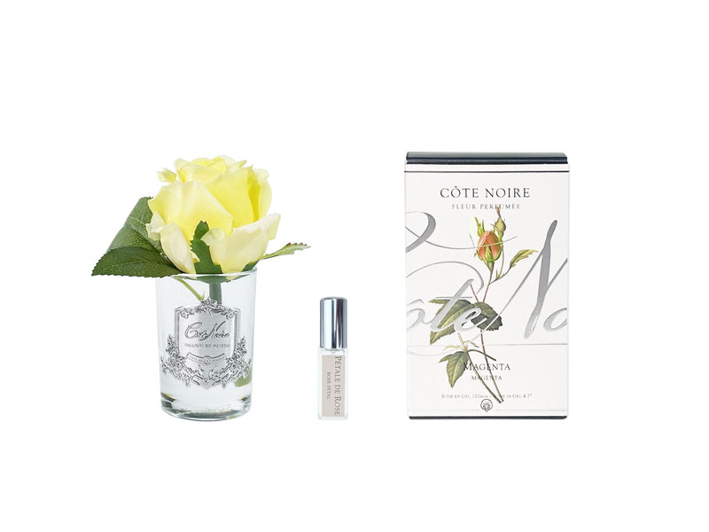 PERFUMED NATURAL TOUCH ROSE BUD - CLEAR - YELLOW - GMR48