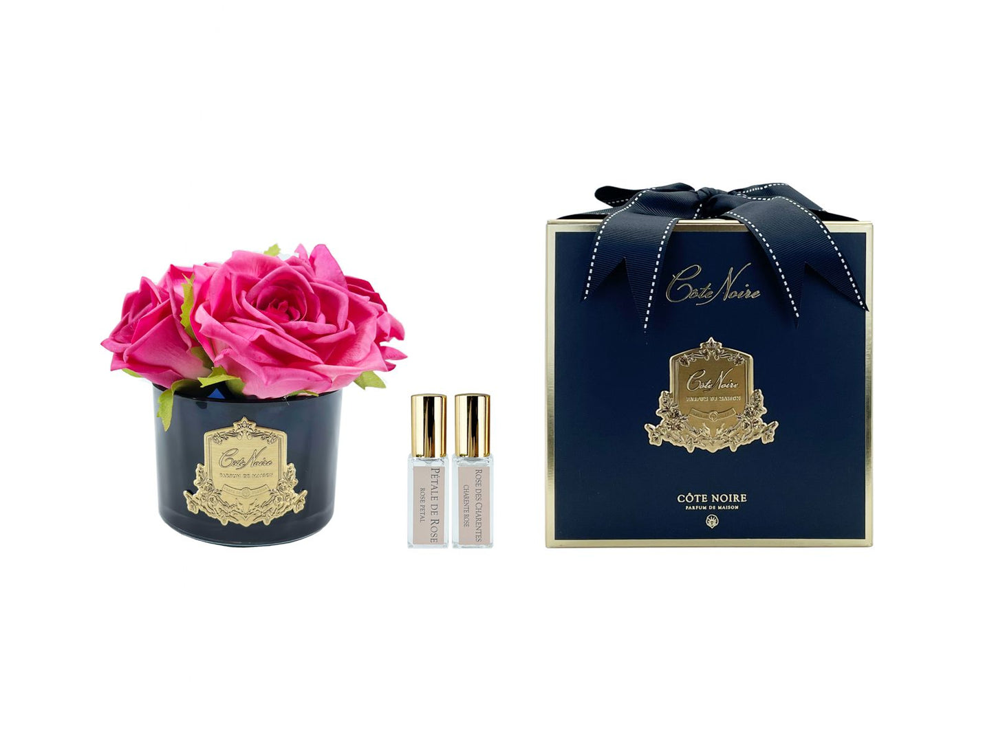 PERFUMED NATURAL TOUCH 5 ROSES - BLACK - MAGENTA - GMRB67