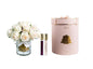 *NEW* LUXURY GRAND ROSE BUD BOUQUET - GOLD BADGE - BLUSH - PINK BOX - LRB02