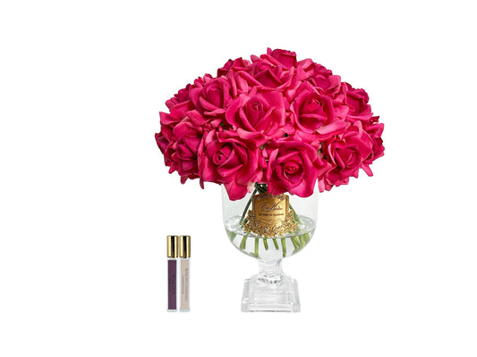 *NEW* LUXURY VERSAILLES ROSE BOUQUET - MAGENTA - GOLD BADGE - VRB07