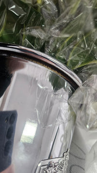*SAMPLE* GSS01 | NEW Grand Summer Posy in Green - Silver Vase