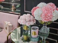 *NEW* LUXURY GRAND ROSE BUD BOUQUET - GOLD BADGE - FRENCH PINK - PINK BOX - LRB03