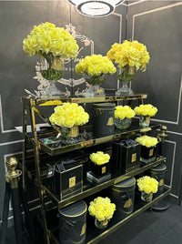 Luxury Round Bouquet - Yellow Rose Buds - RRB08