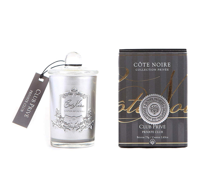 Cote Noire 75g Soy Blend Candle - Private Club - Silver - GMS07525