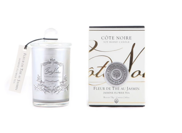 Cote Noire 75g Soy Blend Candle - Jasmine Flower Tea - Silver - GMS07520