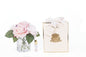 Cote Noire - Herringbone Flower - Mixed Pink Roses - Clear - HCF08