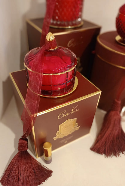 Art Deco Candle - Red & Gold - Rose Oud - GML45017