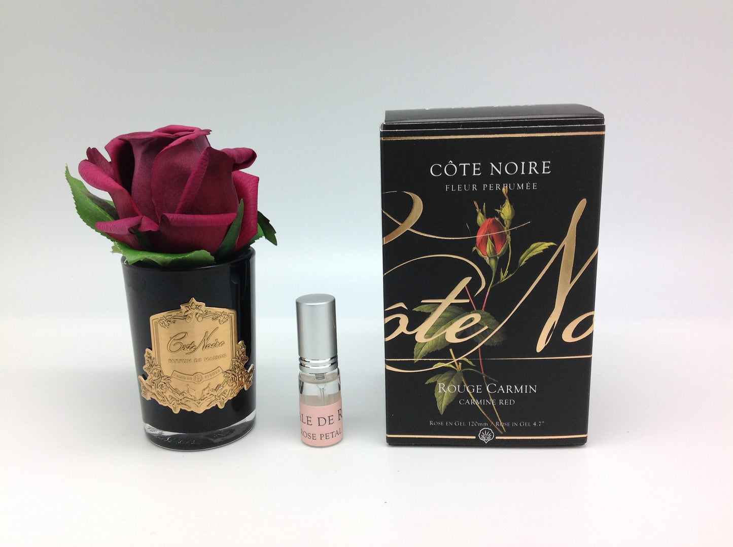 Cote Noire Perfumed Natural Touch Rose Bud - Black - Carmine Red - GMRB44