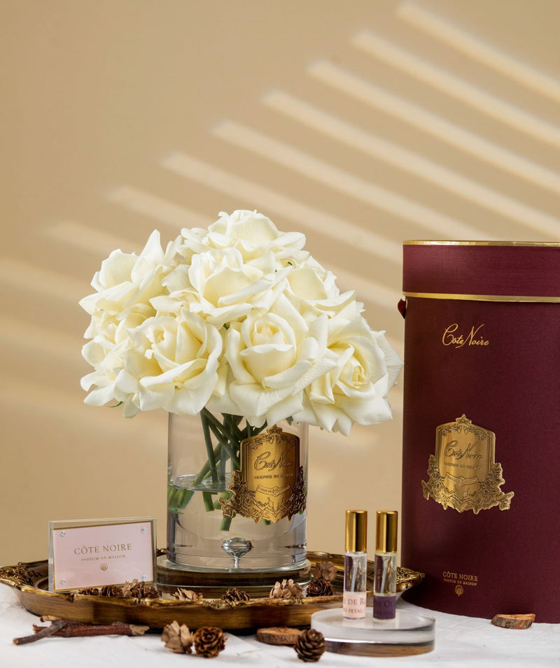 Luxury Grand Bouquet - Gold badge - Champagne - Burgundy Box - LTW05