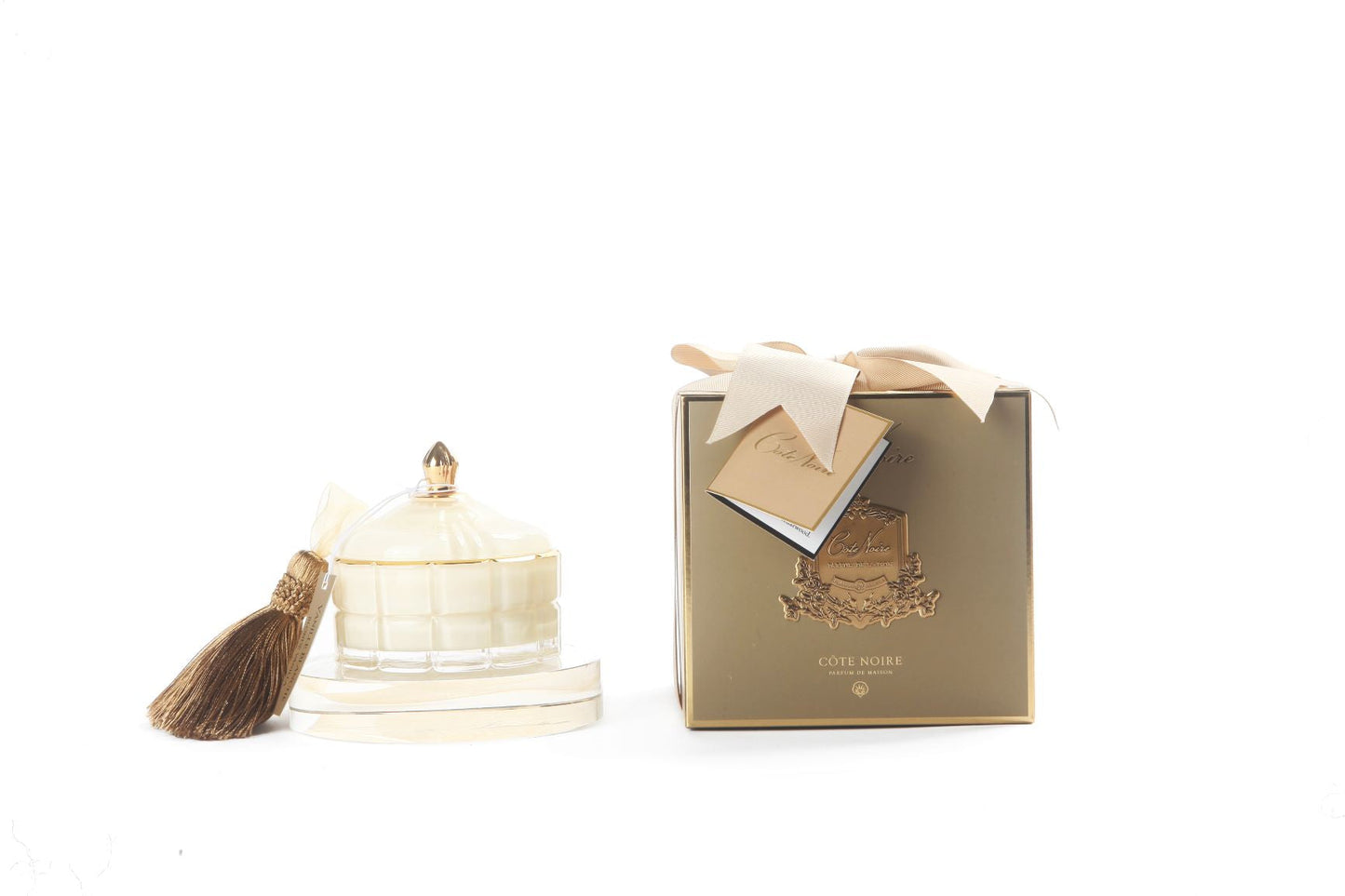 Art Deco Candle - Cream & Gold - Blonde Vanilla - GML45015