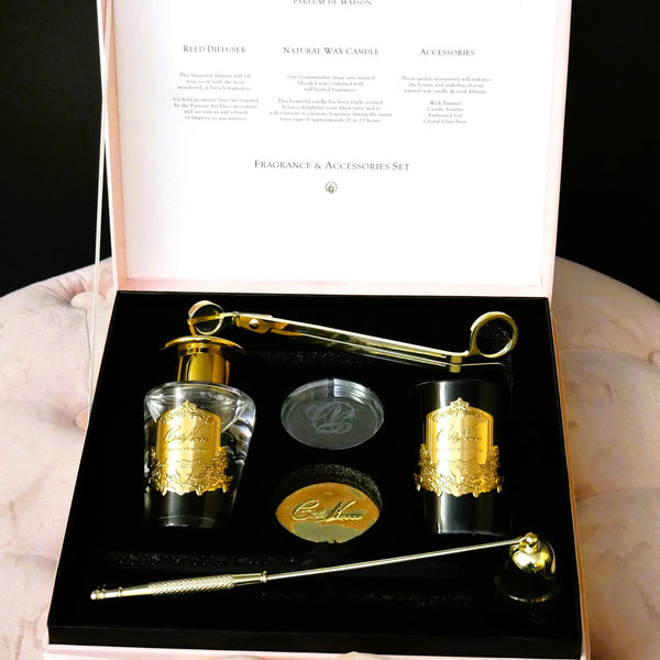 NEW Luxury Gift set with Gold candle snuffer & wick trimmer - Pink - P –  Côte Noire