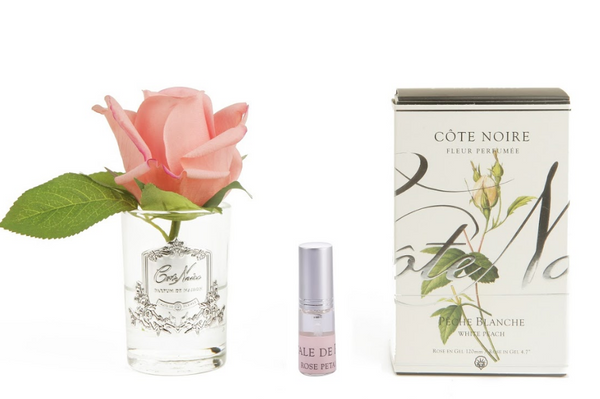 Cote Noire Perfumed Natural Touch Rose Bud - Clear - White Peach - GMR45