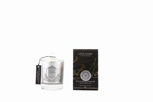 Cote Noire 185g Soy Blend Candle - French Morning Tea - Silver - GMS18501