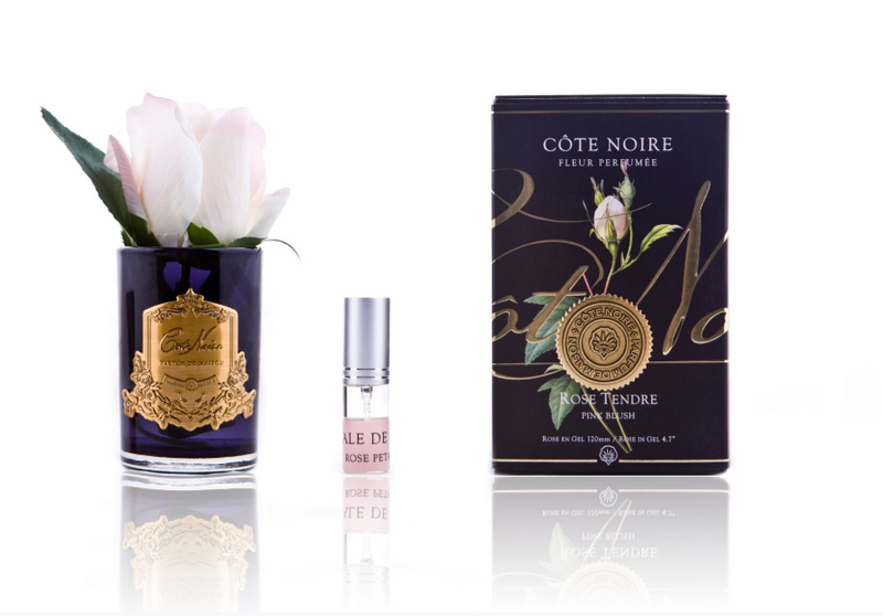 Cote Noire Perfumed Natural Touch Rose Bud - Black - Pink Blush - GMRB42
