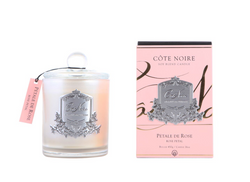 Cote Noire 450g Soy Blend Candle - Rose Petal - Silver - GMS45007