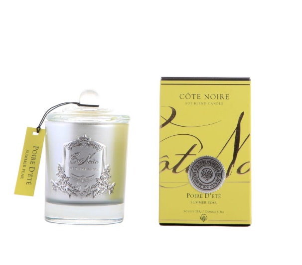 Cote Noire 185g Soy Blend Candle - Summer Pear - Silver - GMS18514